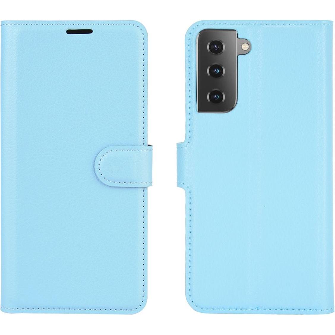 Thumbnail - König Design Hülle Handy Schutz für Samsung Galaxy S21 Case Cover Tasche Etuis Bumper Blau (Samsung Galaxy S21+), Smartp...
