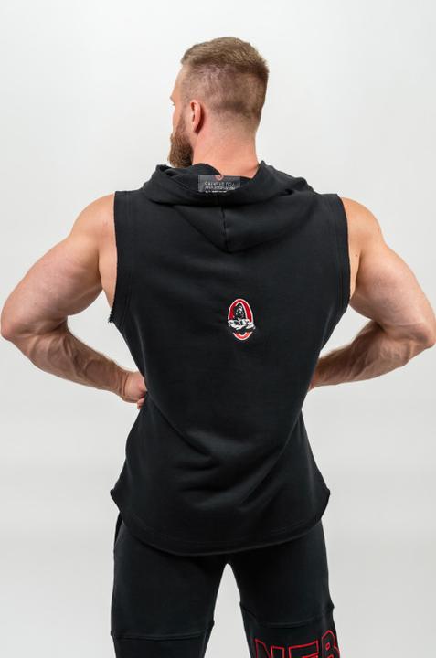 Immagine prodotto Nebbia Sleeveless Hoodie Sweatshirt Iron Beast 710 - black (XL)