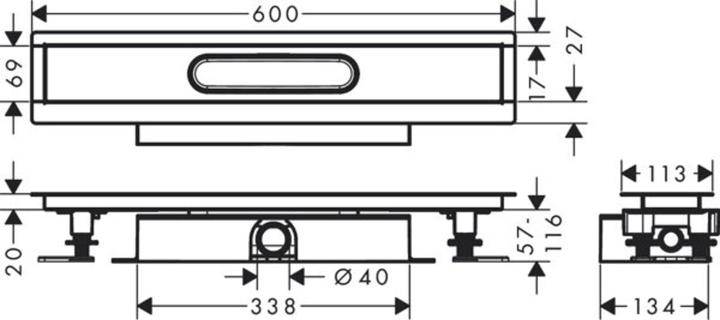 Produktbild hansgrohe 56016180 (600 mm)