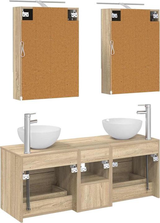 Produktbild vidaXL Badezimmerspiegel-Set (14.50 x 70 cm)