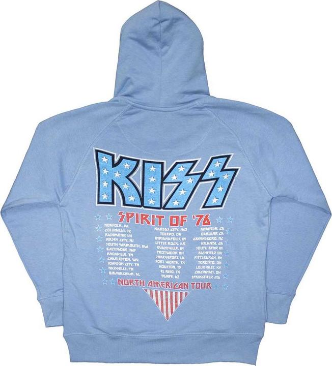 Immagine prodotto KISS Americana Felpa con Cappuccio Stampa posteriore Adulto Unisex (3XL)