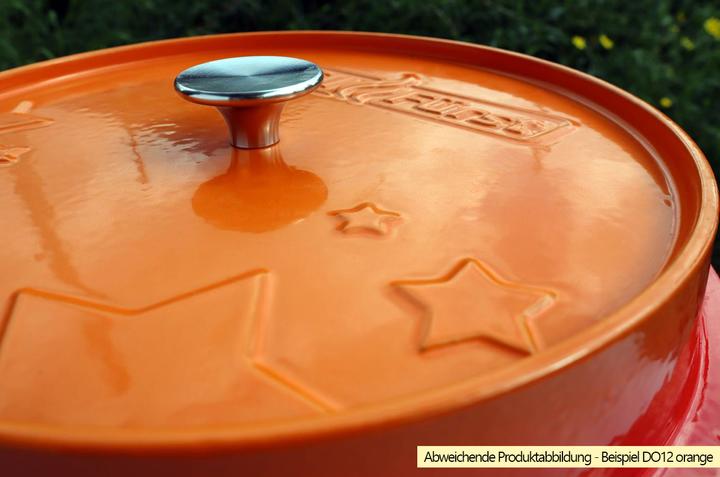 Produktbild Grillfürst Dutch Oven ohne Füsse - emailliert - DO7,5 - orange