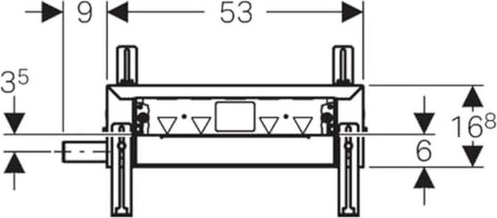 Produktbild Geberit Kombifix Element für Dusche, mit Wandablauf, d40, niedrige Bauhöhe
