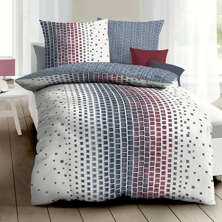 Produktbild Traumschlaf Seersucker Bettwäsche Oxygen blau (Bettwäsche Set, 135x200 cm + 80x80 cm)