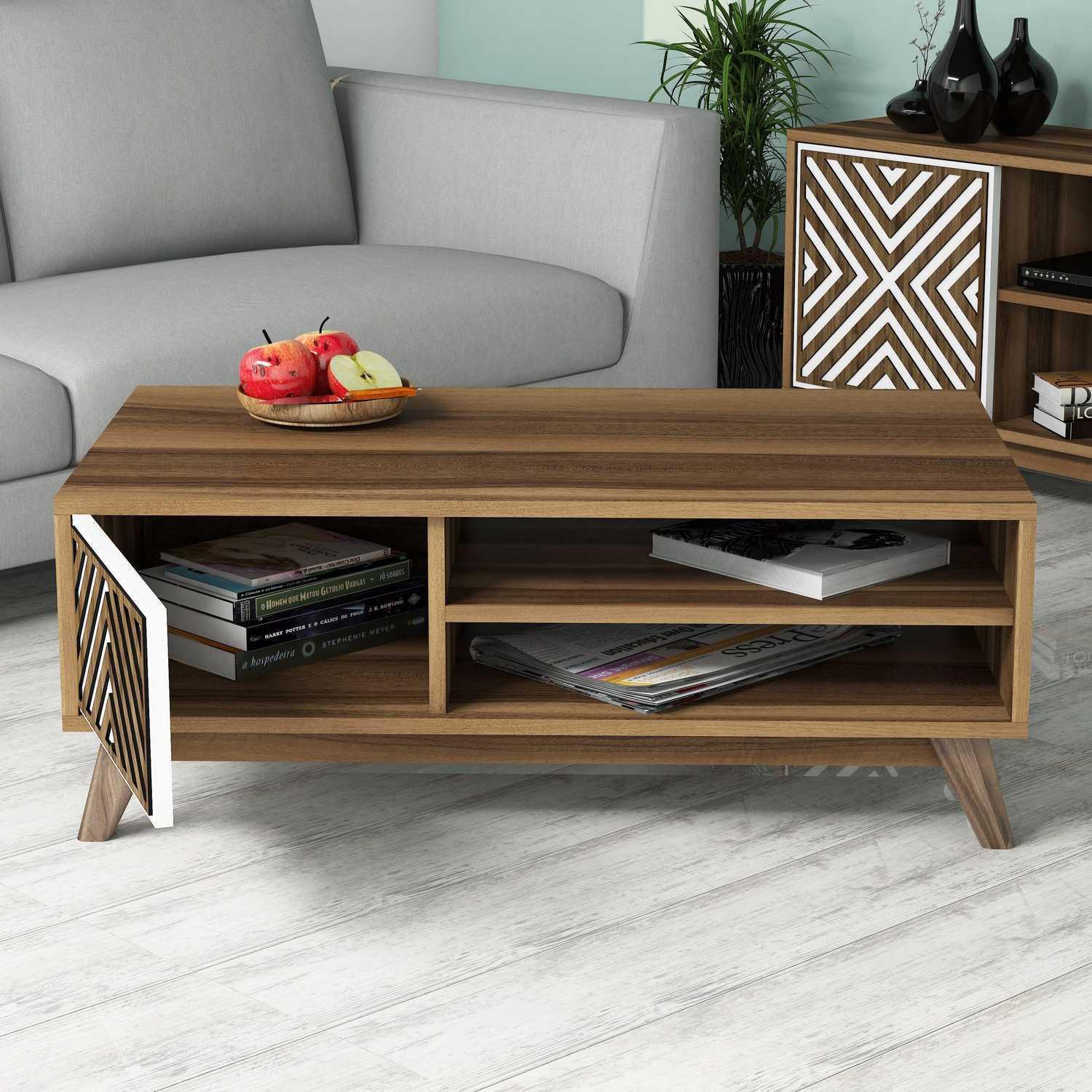 Hanah Home, Couchtisch + Beistelltisch, Martin (105 x 38 x 60 cm)