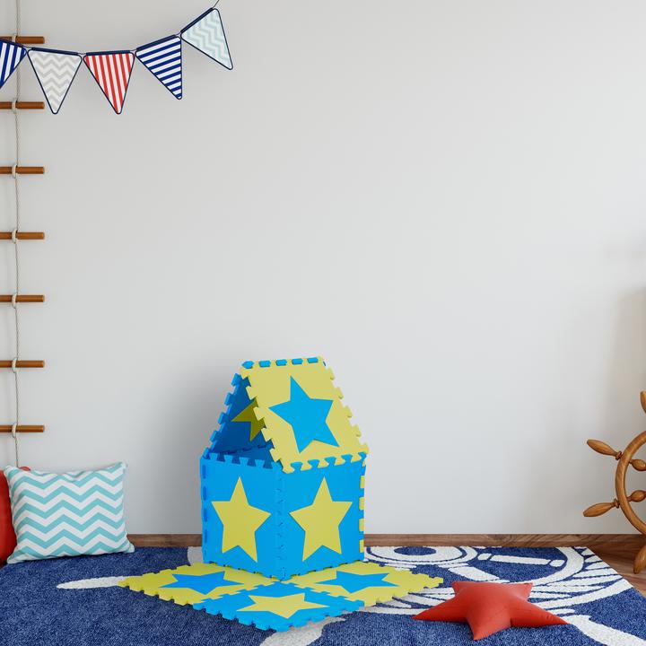 Image du produit Relaxdays Tapis-de-jeu Étoiles (32 x 32 x 1 cm)