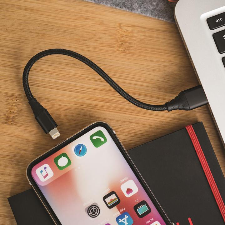 Produktbild Forever Core MFI Kabel USB - Lightning 0,2 m 2,4A schwarz (2 m, USB 3.2 Gen 1)