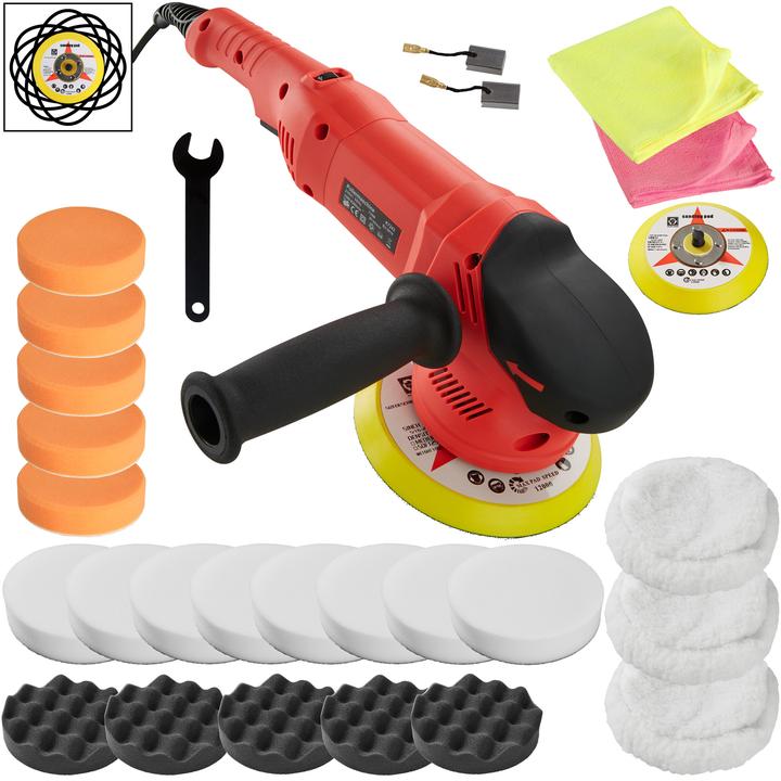 Actual product image tectake Eccentric polishing machine set (Eccentric polisher)