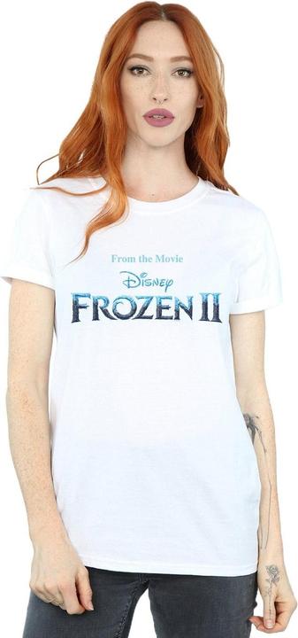 Actual product image Disney Womens/Ladies Frozen 2 Movie Logo Cotton Boyfriend T-Shirt (M)