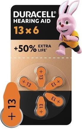 Image du produit Duracell Pile pour appareils auditifs EasyTab 13 (PR48) NOUVEAU 6pcs. (6 pcs, PR48, 290 mAh)