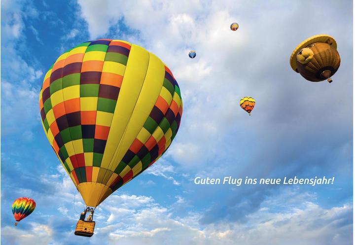 Produktbild Geburtstagskarte - Heissluftballon (1 Stk.)