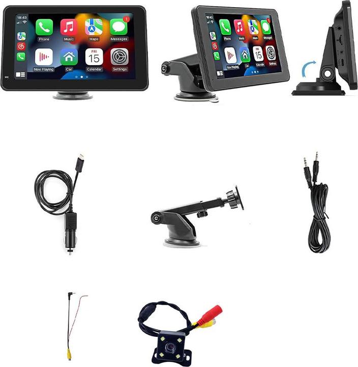 Produktbild Werkstein Digitales Autoradio FM Transmitter, MP5, Bluetooth, CarPlay, Android Auto (Android Auto, MirrorLink, Apple Carplay)