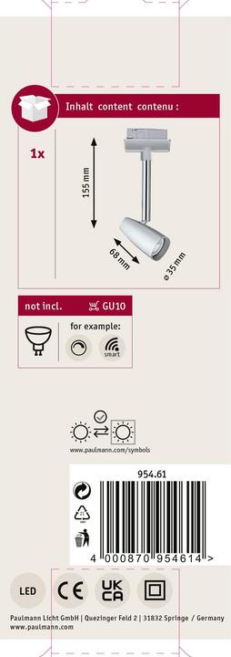 Actual product image Paulmann URail Barelli (GU10, 1 x)