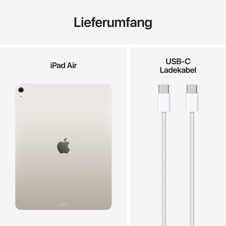 Produktbild Apple iPad Air 13 2025 (M3) (nur WLAN, 13", 256 GB, Starlight)