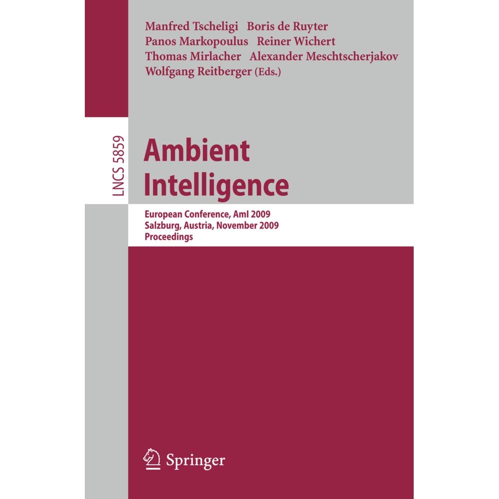 Ambient Intelligence, Fachbücher von Wolfgang Reitberger, Reiner Wichert, Manfred Tscheligi, Alexander Meschterjakov, Pa...