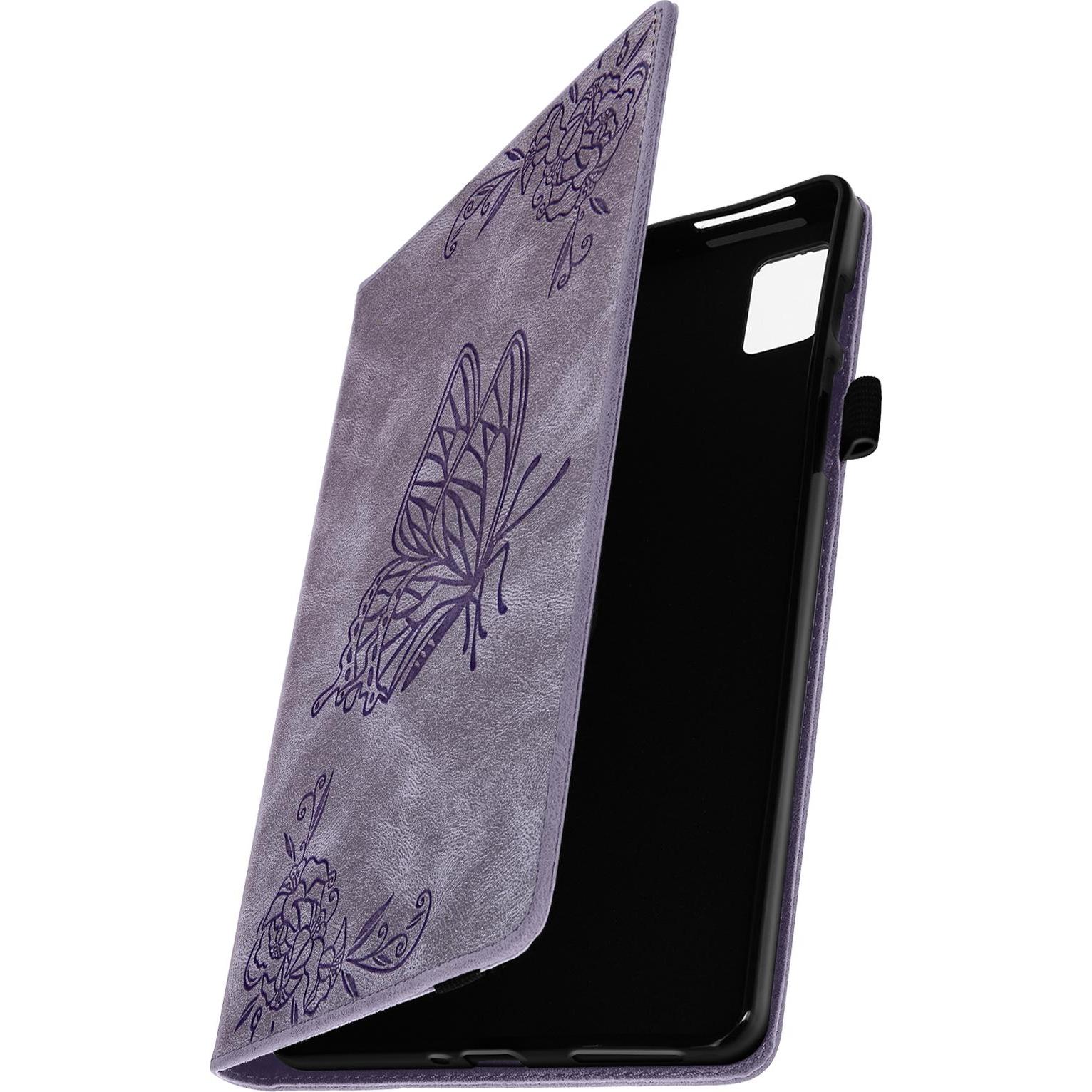 Thumbnail - Avizar Klapphülle mit Schmetterlingen Series (Realme Pad Mini), Tablet Hülle, Violett
