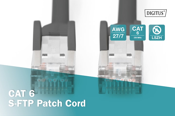 Produktbild Digitus Netzwerkkabel (S/FTP, CAT6, 3 m)