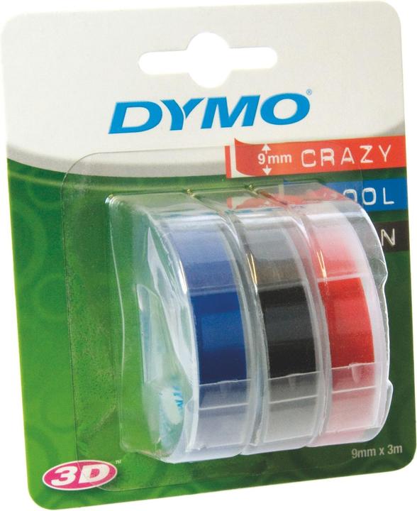 Immagine prodotto Dymo Nastro per goffratura 3D (0.90 cm, Rosso, Blu, Nero)