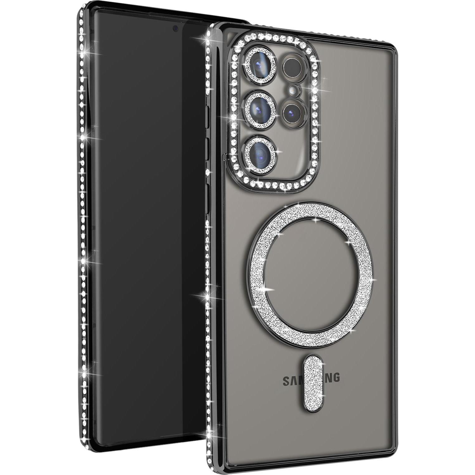 Avizar Glamor Guard Case (Samsung Galaxy S24 Ultra), Smartphone Hülle, Schwarz