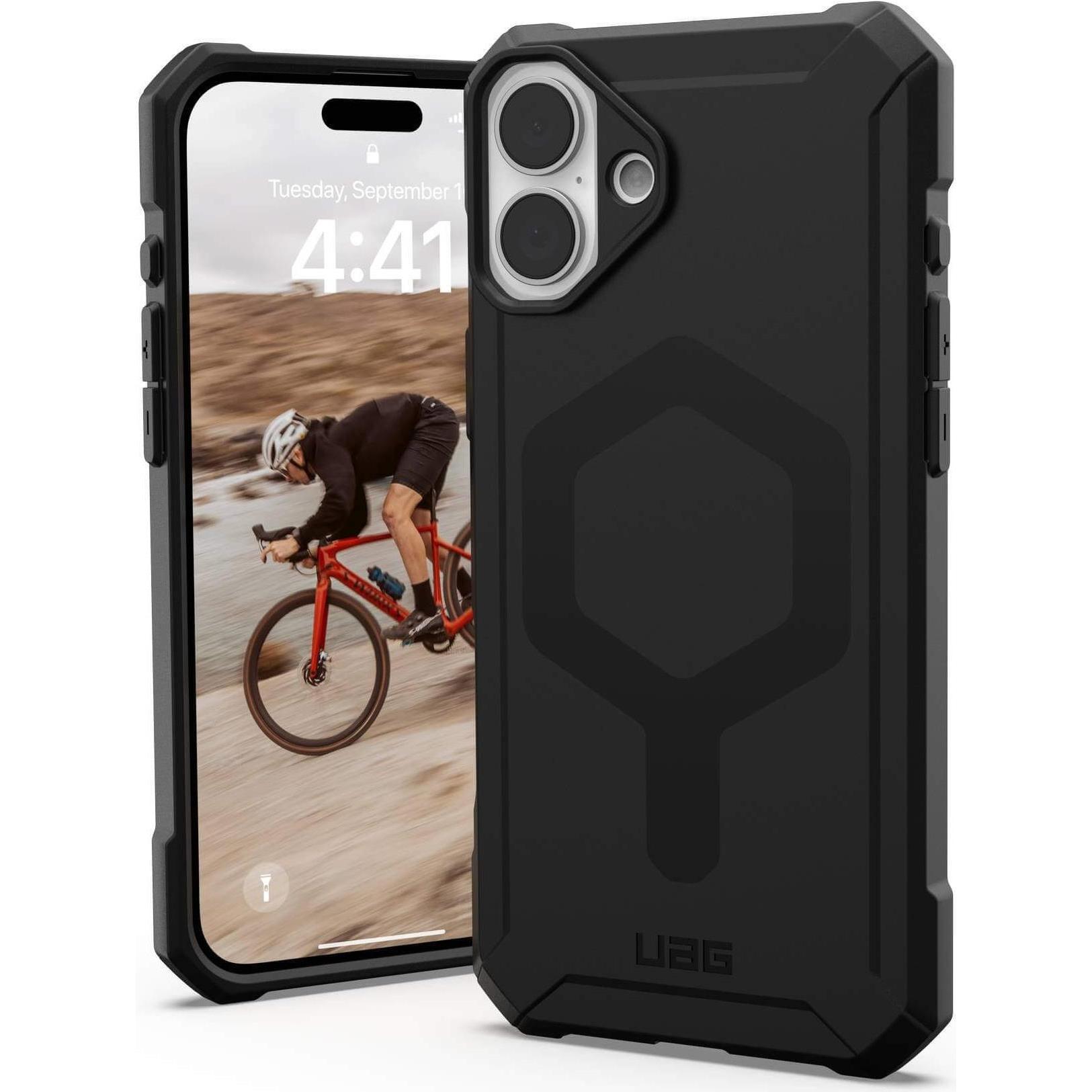 UAG Urban Armor Gear Essential Armor MagSafe Case (Apple iPhone 16 Plus), Smartphone Hülle, Schwarz