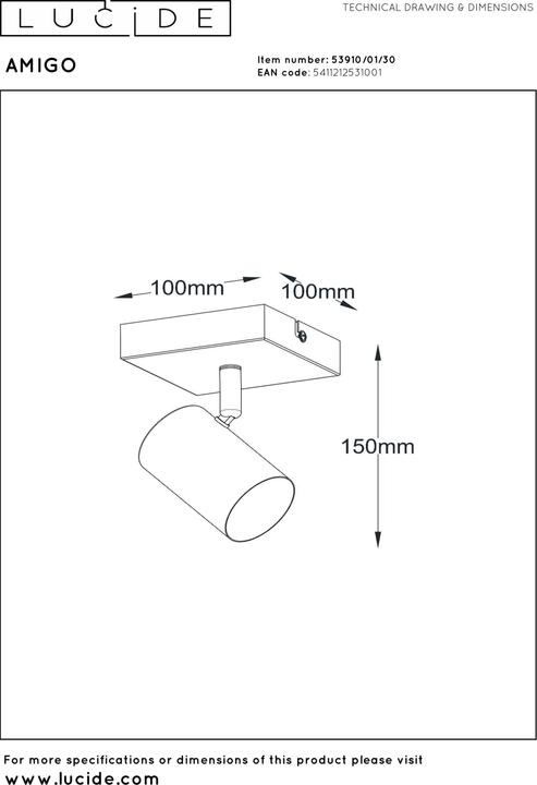 Produktbild Lucide Amigo (GU10)