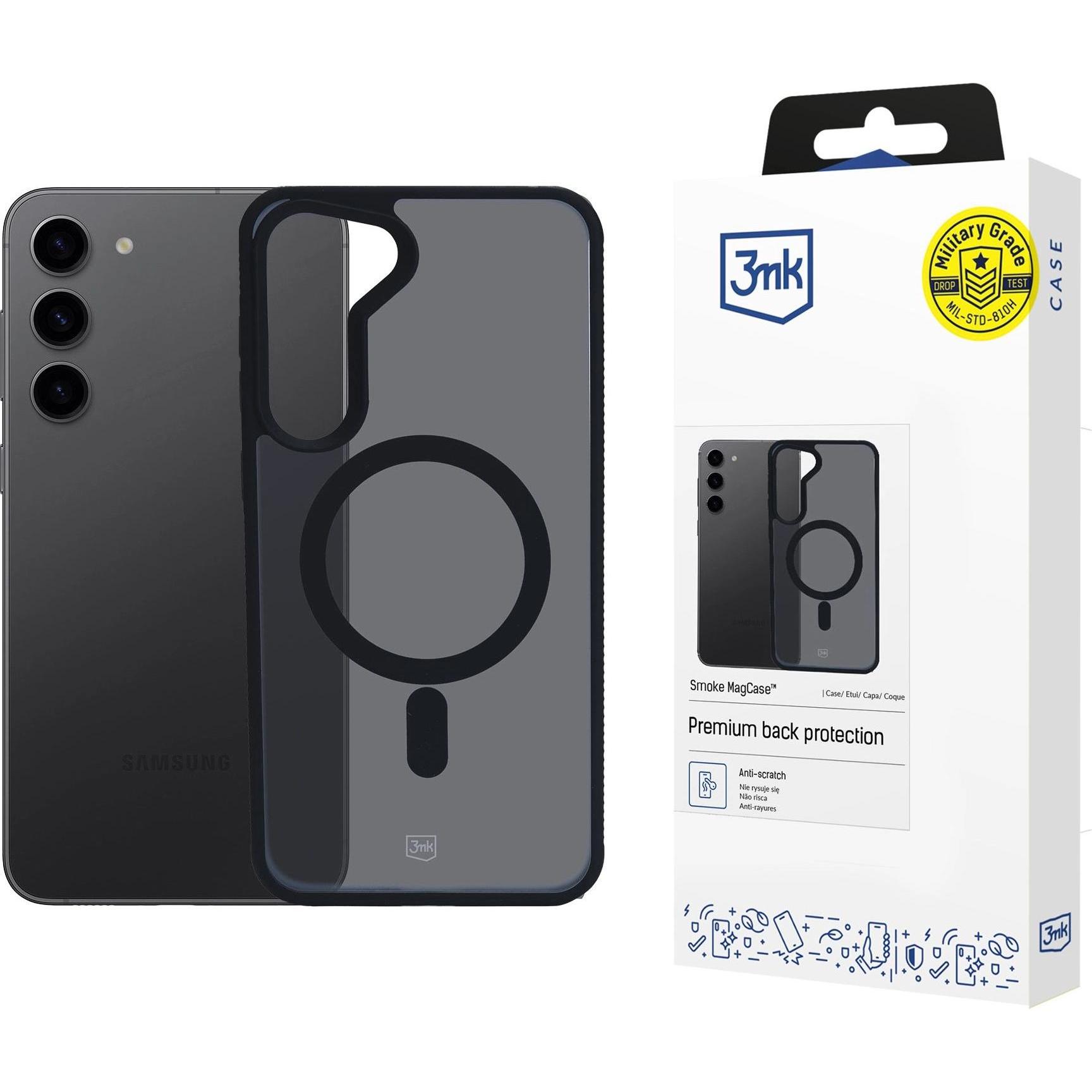 3MK Smoke MagCase S921 (Samsung Galaxy S24), Smartphone Hülle, Grau
