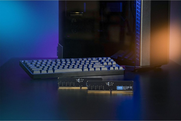 Actual product image Crucial CT2K32G56C46U5 (2 x 32GB, 5600 MHz, DDR5 RAM, U-DIMM)
