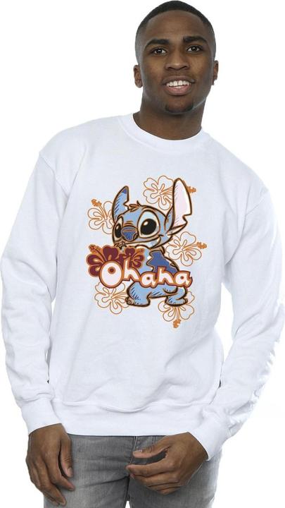 Produktbild Disney Lilo And Stitch Ohana Orange Hibiscus Sweatshirt (S)