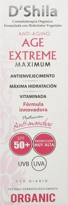 Actual product image D'Shila Shila Age Extrem Maximum SPF 50 60ml (Suntan cream, SPF 50, 60 ml)