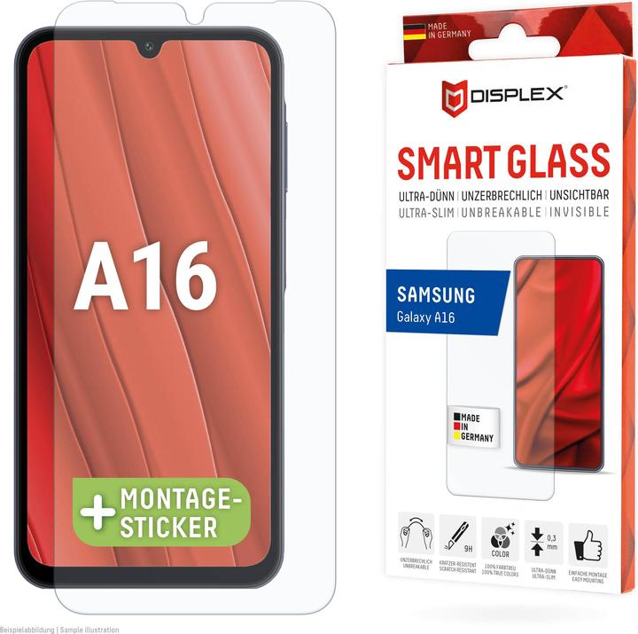 Actual product image Displex Smart Glass, Displayschutzfolie (1 Piece, Samsung Galaxy A16)