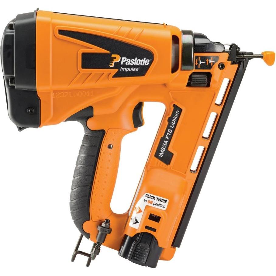 Haubold, Graffettatrice + Pistola sparachiodi, Chiodatrice a impulsi PASLODE IM 65A F16 32-64 mm a rilascio singolo