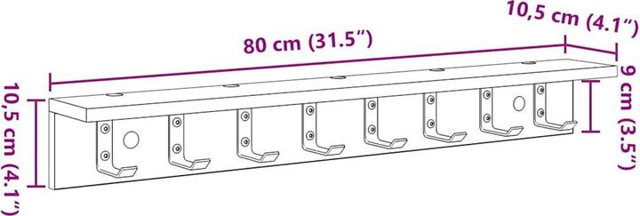 Actual product image vidaXL Wandgarderobe
