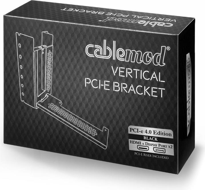 Image du produit CableMod Support vertical PCI-e PCI-e 4.0 Edition, HDMI + DisplayPort