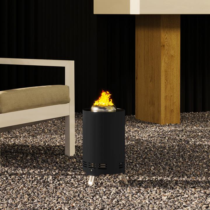 Produktbild Outsunny Feuerschale Edelstahl Schwarz (16 cm)