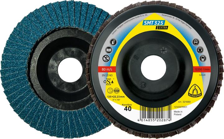 Immagine prodotto Klingspor SMT 325 Extra - Dischi lamellari 115 x 22,23 mm (60)
