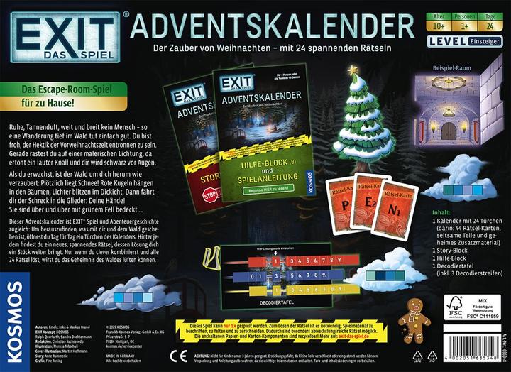 Produktbild Kosmos EXIT® - Das Spiel - Adventskalender: Der Zauber von Weihnachten