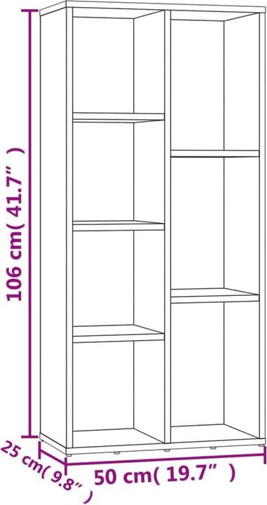 Produktbild vidaXL Bücherschrank (25 x 50 x 106 cm)