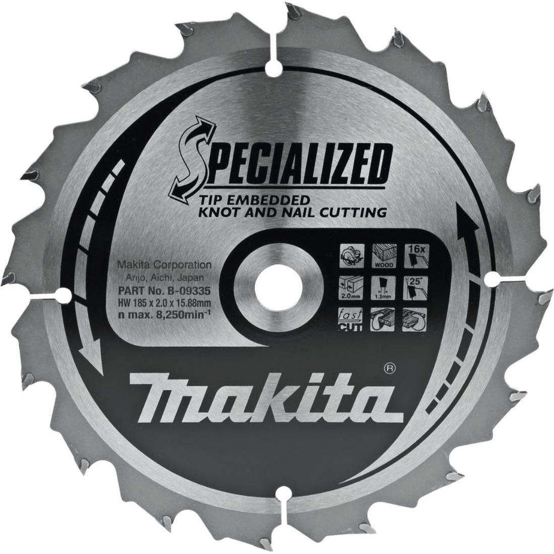 Makita, Sägeblatt, Speziallsägeblatt für Handkreissäge CSCE18516C B-09335