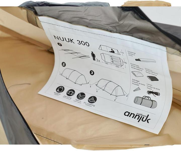 Produktbild Annjuk Nuuk 300 (Tunnelzelt, 3.25 kg, 3 Personen)
