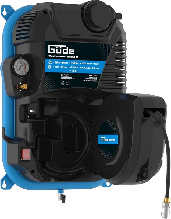 Güde Wandkompressor (2 l, 8 bar)