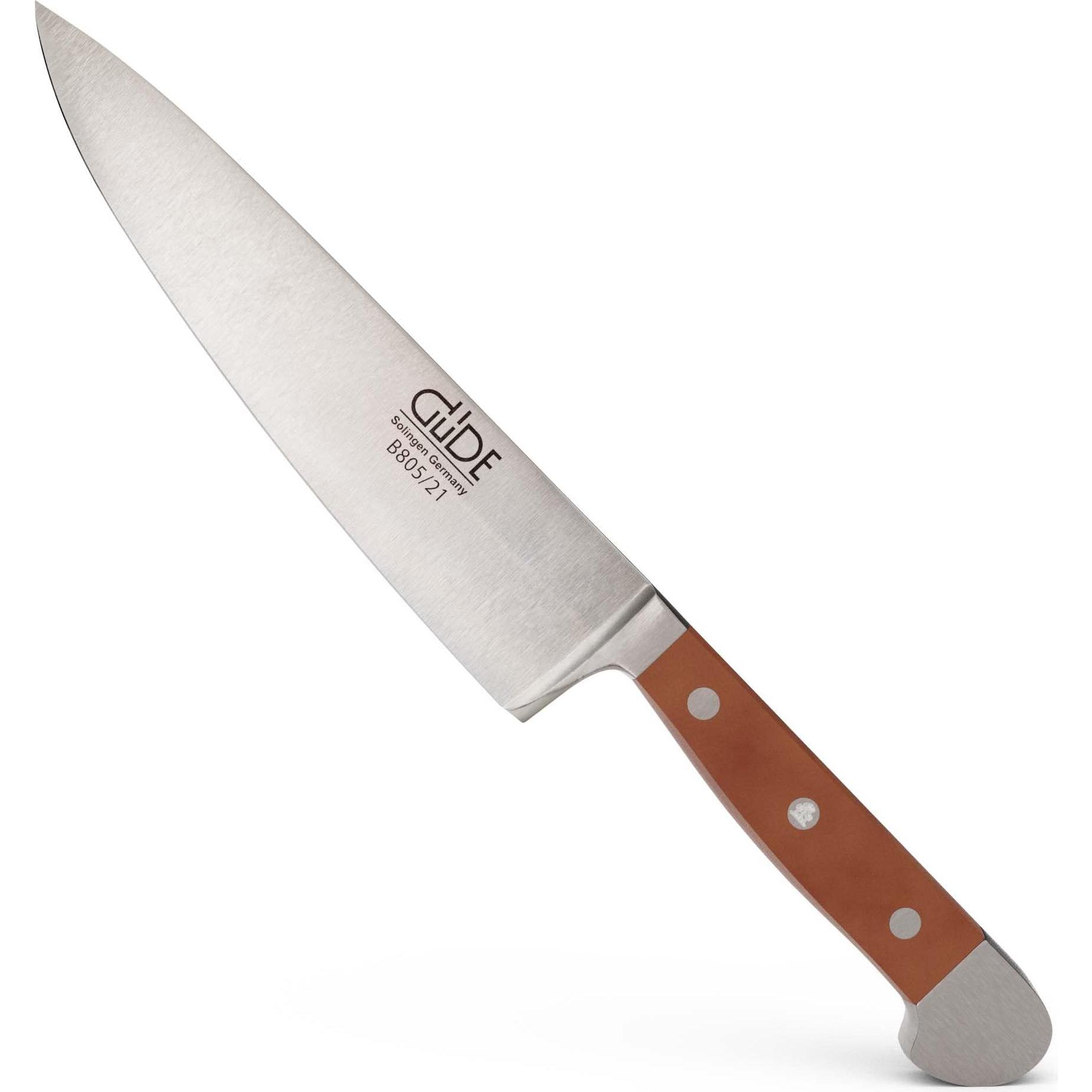 Thumbnail - Güde Solingen Alpha Kochmesser 21 cm Birne, Küchenmesser, Braun