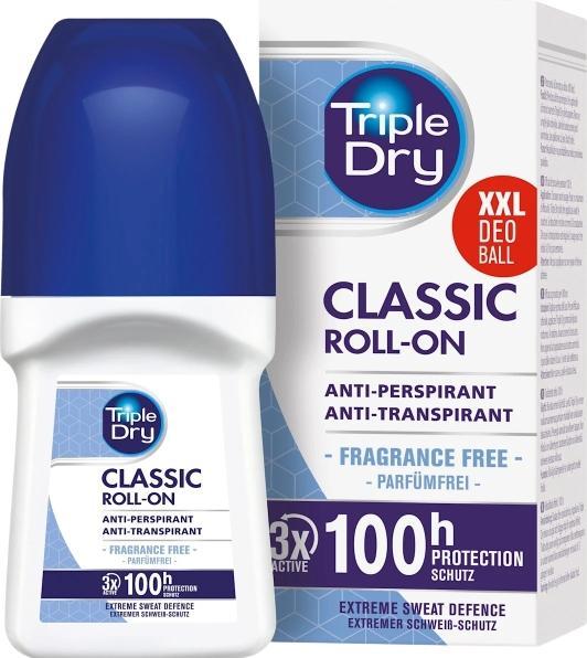 Produktbild Triple Dry Antitranspirant Roll-on 100h (Roll-on, 50 ml)