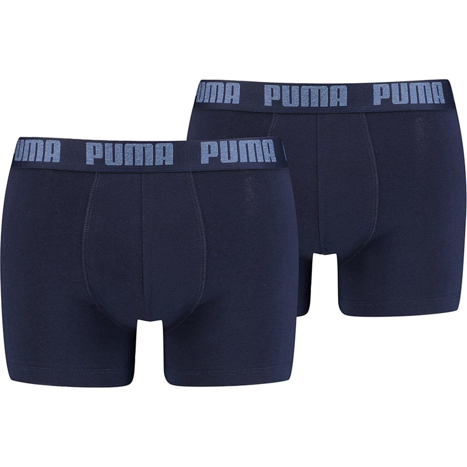 Puma, Herren, Unterhosen, Basic Boxer, Blau, (XXL, 2er Pack)