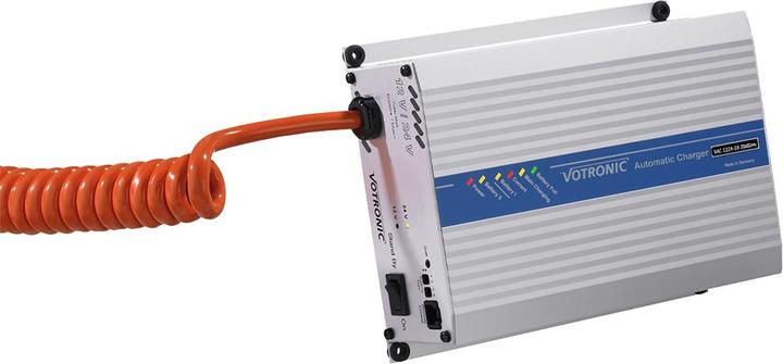 Actual product image Votronic 0523 VAC 1224-16 Battery charger 12V/24V 16A + 5m spiral charging cable (24V, 16 A)