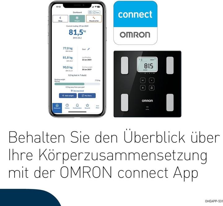 Actual product image Omron Viva (150 kg)