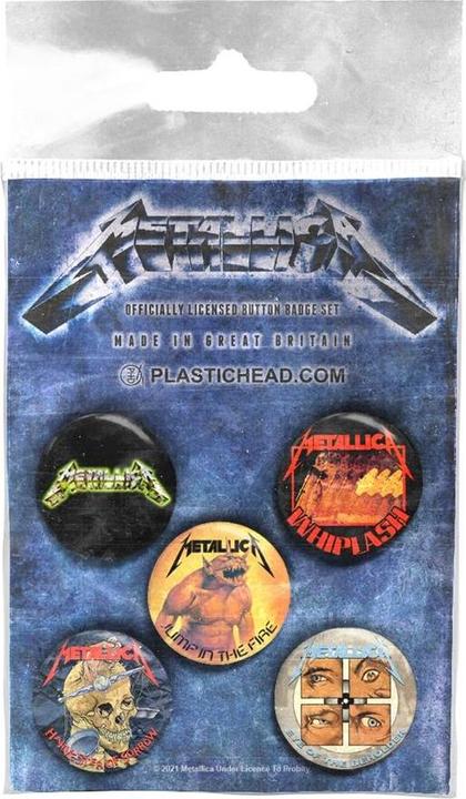 Actual product image Metallica The Singles Logo Badge Set (Pack of 5)