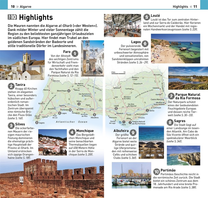Produktbild TOP10 Reiseführer Algarve (Deutsch, DK Verlag Reise, 2023)