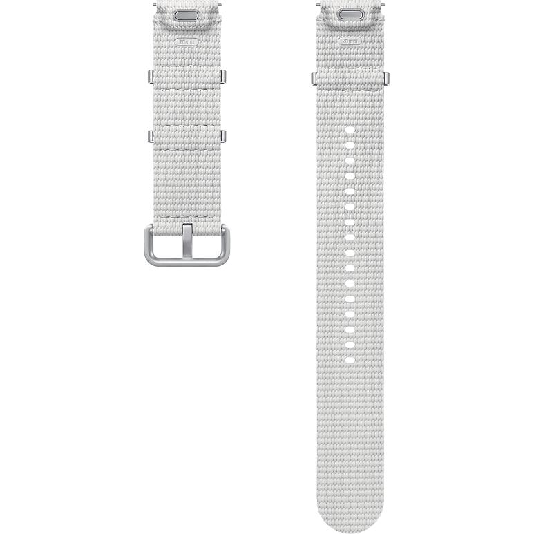 Samsung ET-SOL31LSE Galaxy Watch 4/5/6/7 Stylish Sport Strap 20mm M/L Silver (20 mm), Cinturini per orologi, Argento