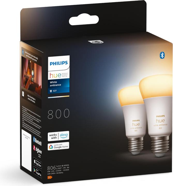 Actual product image Philips Hue White Ambiance BT (E27, 806 lm, 2 x)