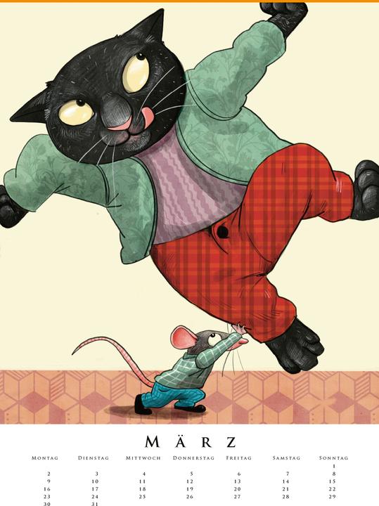 Actual product image Hammer Fitness Leonard Erlbruchs Kinderzimmerkalender 2026 (Special)